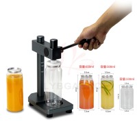 Manual Height Adjustable Capping Machine Drink Sealer Can Sealer Can Sealer For EPE/SOT/SA Silent Sealer One Second Sealer Commercial Cup Sealer Removable For Cleaning