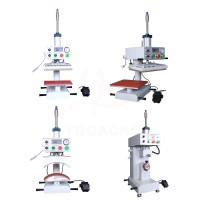 Heat Press Machine Pneumatic Automatic Can Continuous Work T-shirt Printing Machine For T-shirt Shirt Logo Brand Leather Mouse Pad Cuffs Hats Brims Circular Labels Zippers etc.