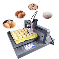 Automatic XY-axis egg coding machine six nozzles assembly line egg coding machine can print bar code date two-dimensional code time shelf life, etc. Printing height 12.7 mm
