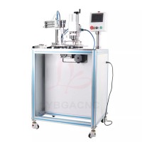60W Full-automatic indexing plate capping machine for vials Pneumatic capping machine Pharmaceutical sealing machine Capping machine for vials Oral liquid glass bottles Pharmaceutical automatic locking machine 13*13mm 15*15mm 20*20mm Circular sealing machine Suitable for bottles height 2-15cm
