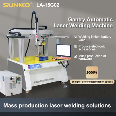 LY Sunkko LA-15G02 Multi-Functions Gantry Galvanometer-Type Automatic Laser Welding Marking Machine 2000W For New Energy Lithium Batteries Stainless Steel